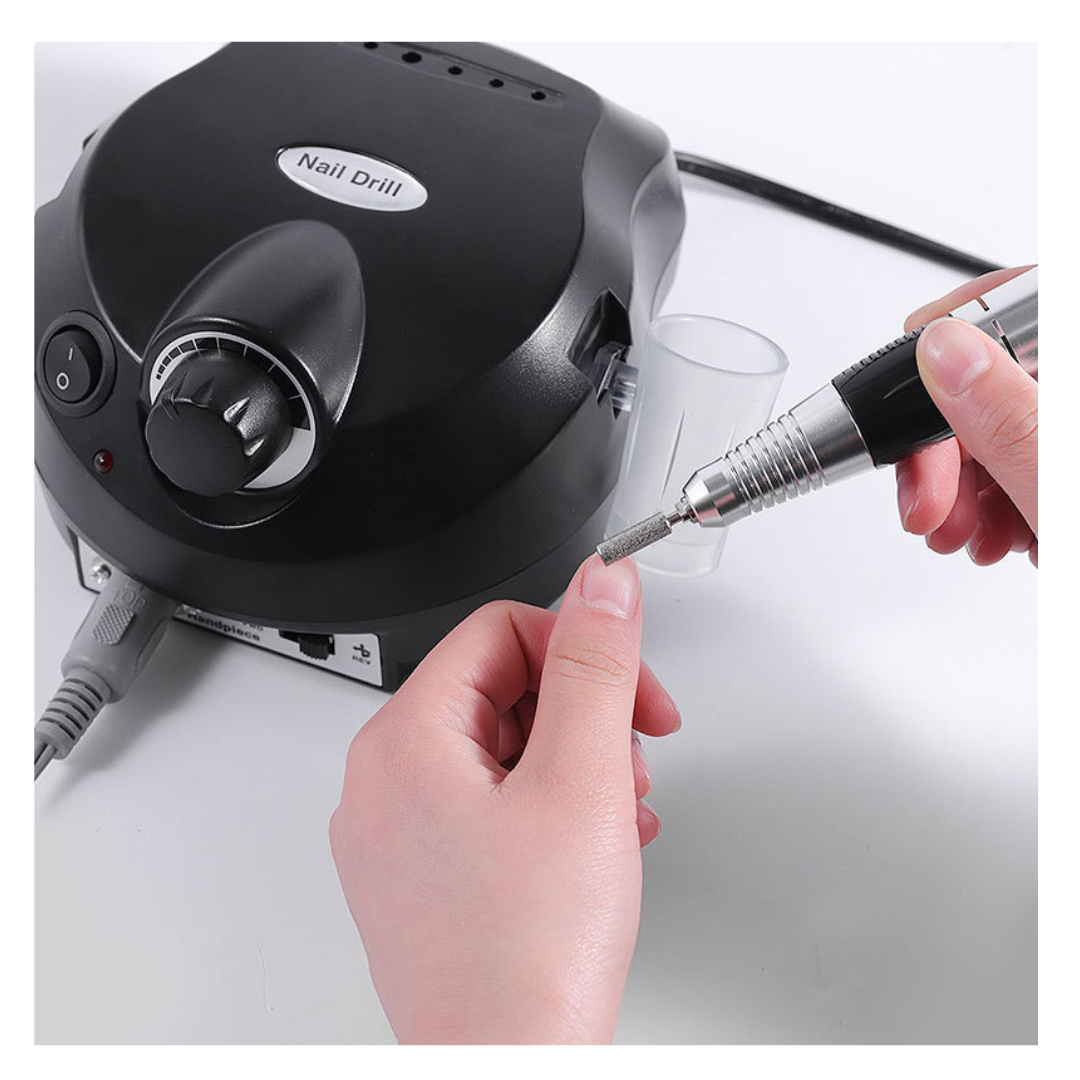 Livista® Nagelfreesmachine - Multifunctionele Elektrische Nagelfrees - 35.000 RPM Professionele Polijst en Verwijderingsmachine - Hoge Kwaliteit - Geschikt voor Handen/Voeten - Voetpedaalbediening - Zwart