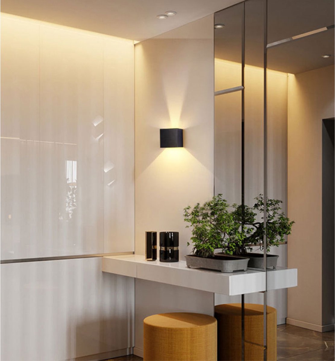 Livista® - Oplaadbare LED Wandlamp 2-Delige Set - Zwart Aluminium Behuizing - Met PIR Sensor - Magnetisch Ontwerp - USB-C Opladen - Draadloos Nachtlampje voor Binnengebruik