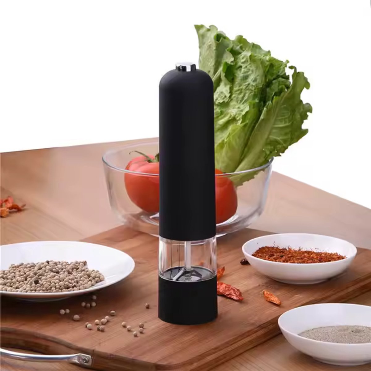 Livista® Elektrische Zout en Pepermolen Set - 2 Stuks - Verstelbare Maalgraad - Efficiënte - Geschikt voor Diverse Specerijen - Zwart