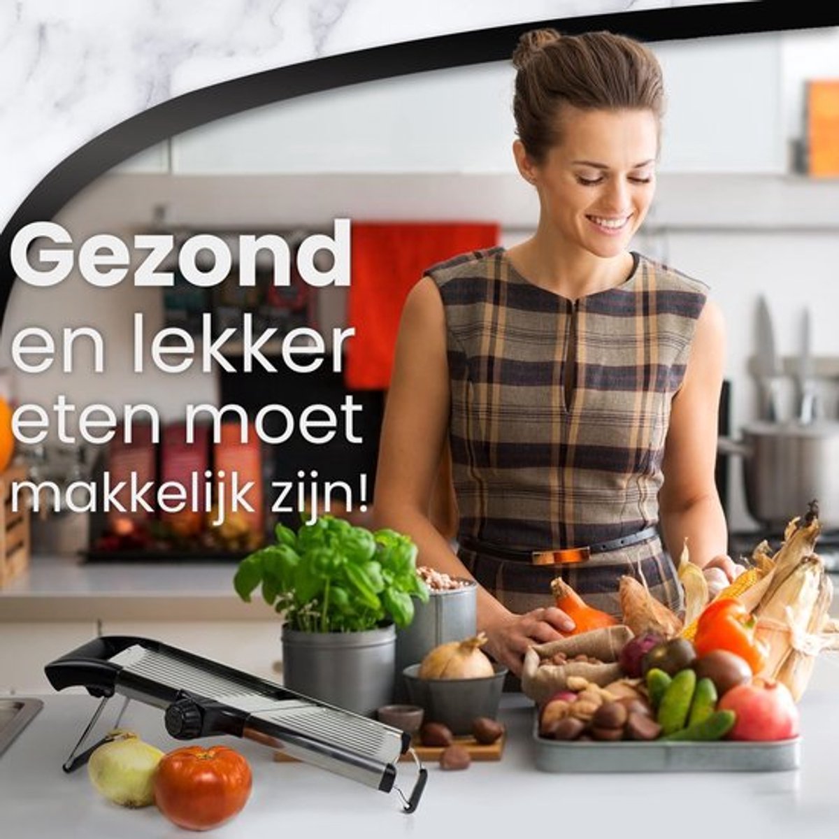 Livista Mandoline - Multifunctioneel - Mandoline Groentesnijder - Slicer Dicer - Roestvrij staal - Keukensnijder