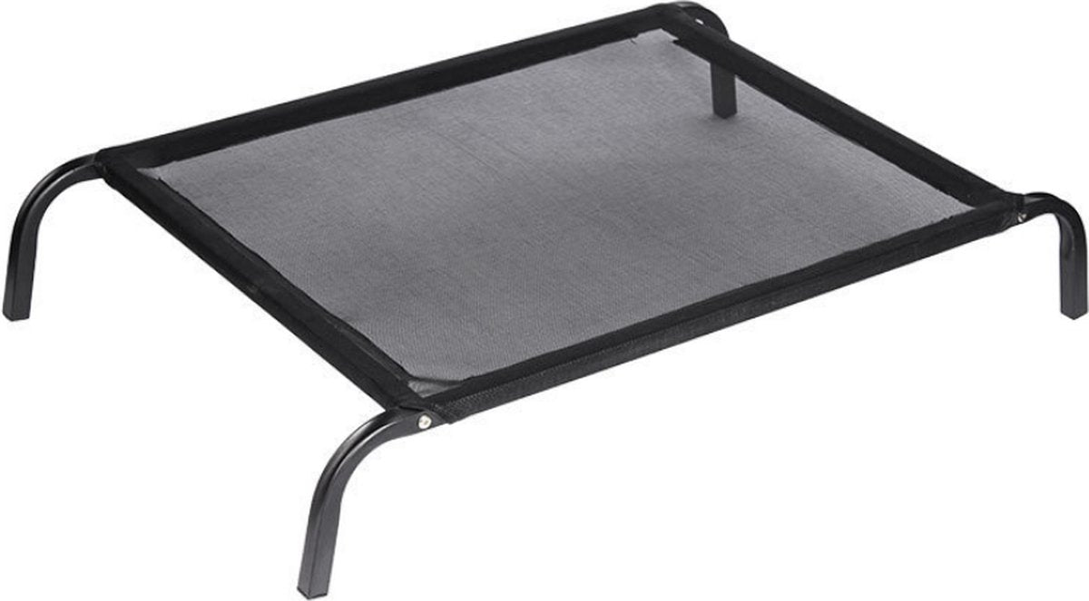 Livista® Vierseizoenen Huisdierbed - Afneembaar en Wasbaar - Verhoogd en Vochtbestendig - Geschikt voor Grote Honden - Maximale Draagkracht 100 kg - Afmetingen 122x70 cm - Zwart