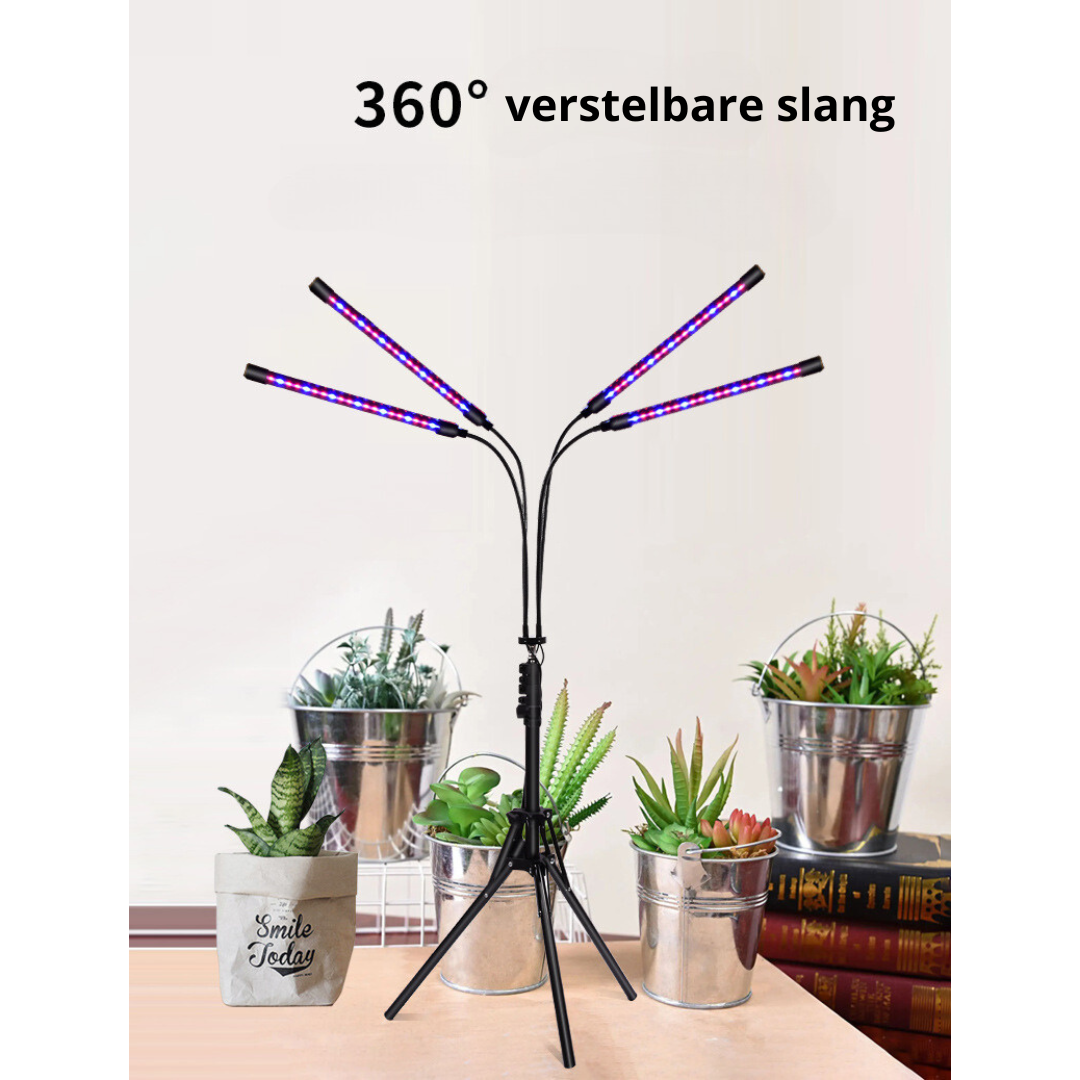 Livista® - LED Planten Groeilamp – Vouwbaar Standaard – Volledig Spectrum – Instelbare Timer – Voor Planten, Aquariums en Zaadkieming