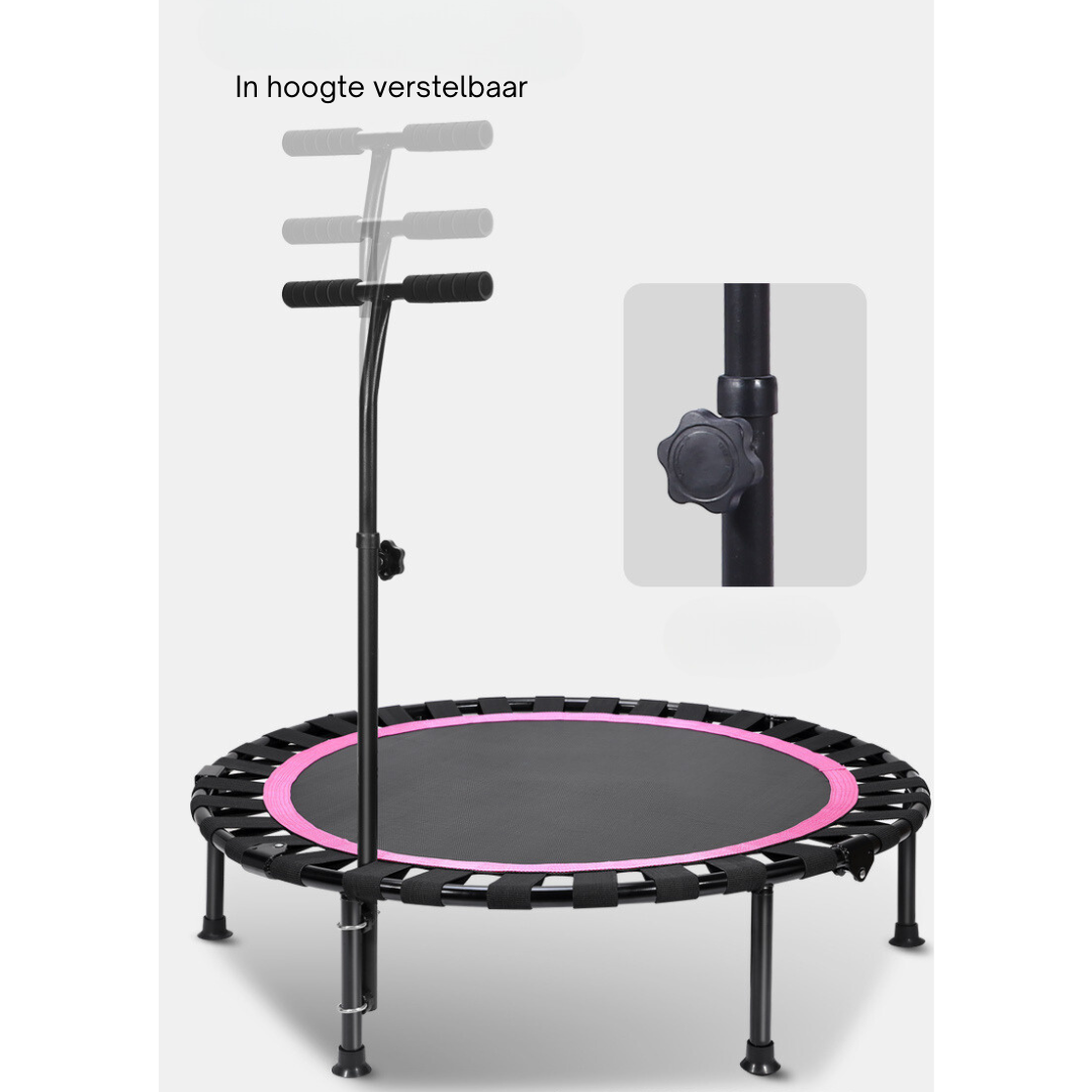Livista® - Trampoline – Fitness en Springen – Ronde Trampoline voor Volwassenen en Kinderen – Diameter 100 cm – Max. 250 kg – Extra Stabiel