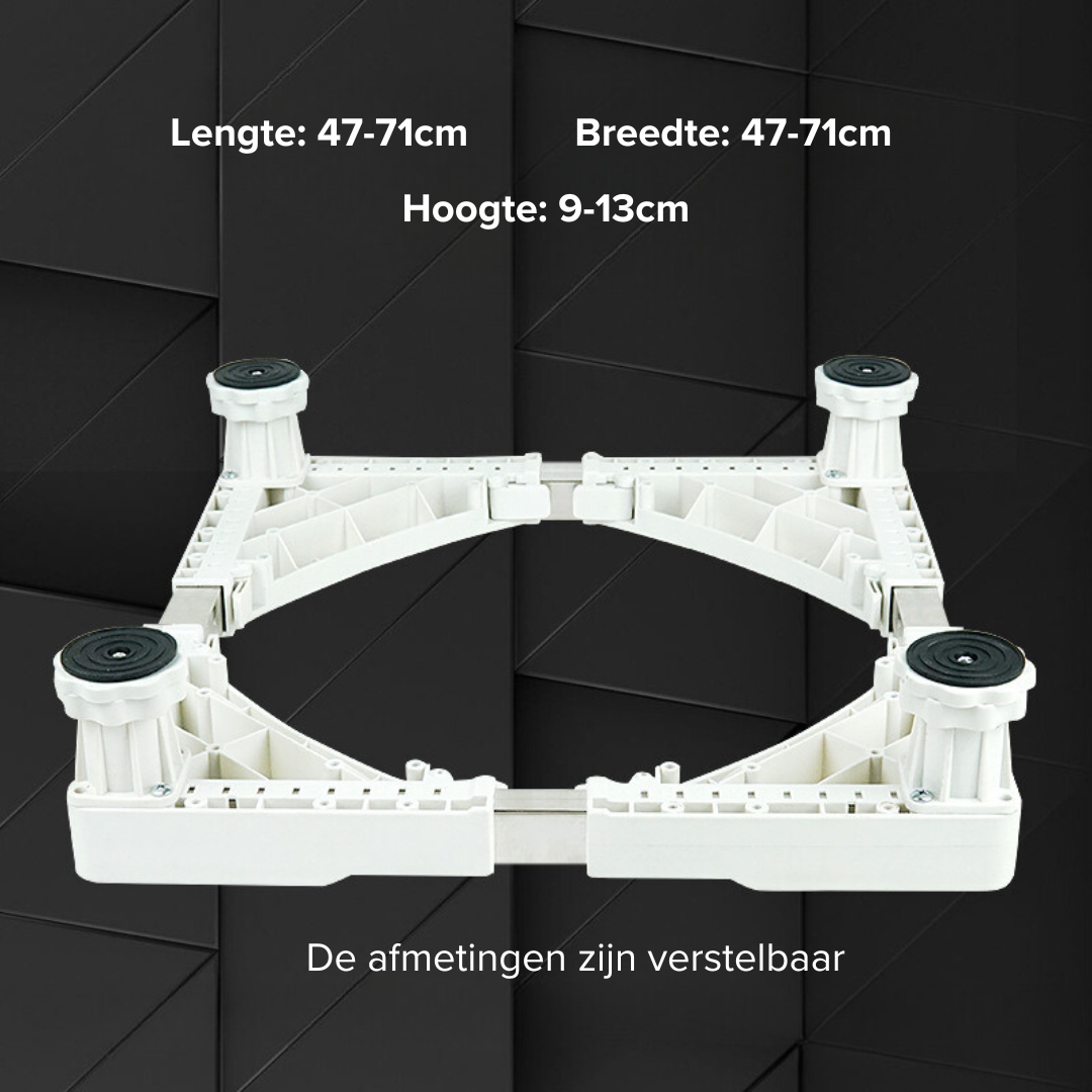 Livista® - Verstelbare Wasmachinestandaard - Wit - Max.300 kg - Geschikt voor Koelkast/Wasmachine/Droger/Vrieskast - Universele Standaard