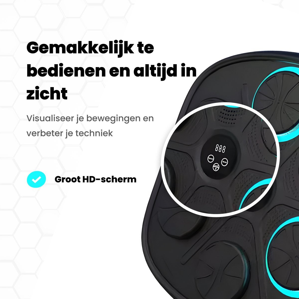 Truskore Smart Music Boxing Machine - 2025 model - Bluetooth Muziek - Vernieuwde Display - Verschillende Modussen - Boxing machine voor Volwassenen en Kinderen - Fitness - Boksmachine - Boxmachine