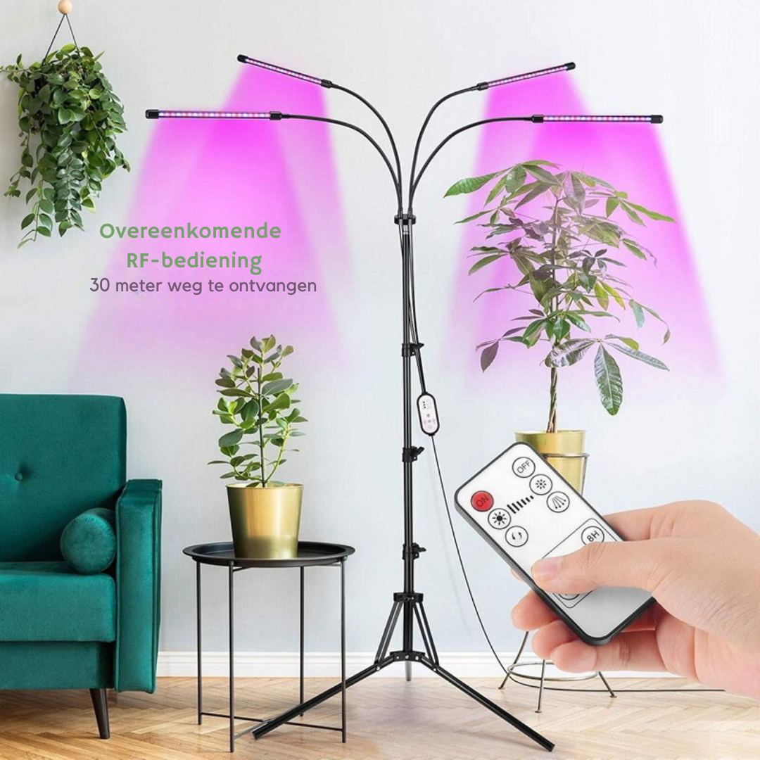 Livista® - LED Planten Groeilamp – Vouwbaar Standaard – Volledig Spectrum – Instelbare Timer – Voor Planten, Aquariums en Zaadkieming