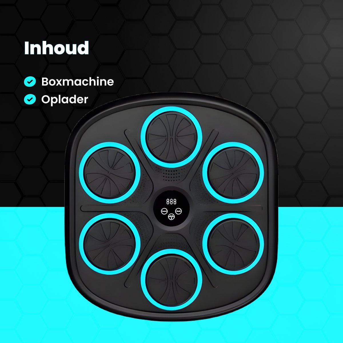 Truskore Smart Music Boxing Machine - 2025 model - Bluetooth Muziek - Vernieuwde Display - Verschillende Modussen - Boxing machine voor Volwassenen en Kinderen - Fitness - Boksmachine - Boxmachine
