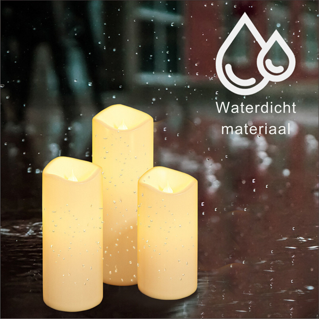 Livista® - LED Kaarsen met Afstandsbediening – 12 Stuks – 4 Verschillende Maten – 2 Afstandsbedieningen – Vlam Effect – Timerfunctie – Waterdicht