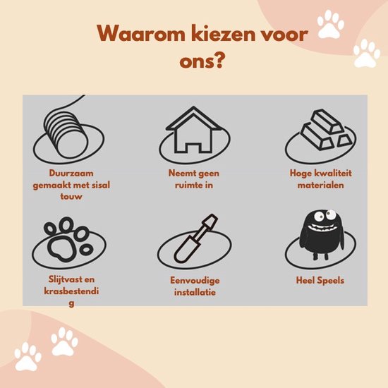 Livista Krabpaal voor Katten - Met 7 Verdiepingen - 138x48x48 CM - Donkergrijs - Krabpaal Voor Grote Katten