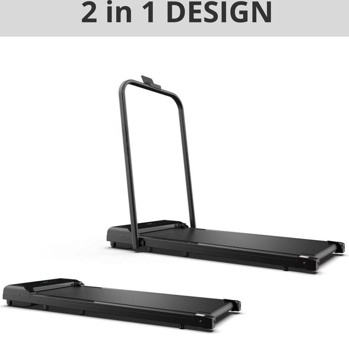 Truskore Fit Plus Loopband - 1-10km/u - Inklapbaar - Wandelband - Led Display en Afstandsbediening - Walking Pad - Treadmill