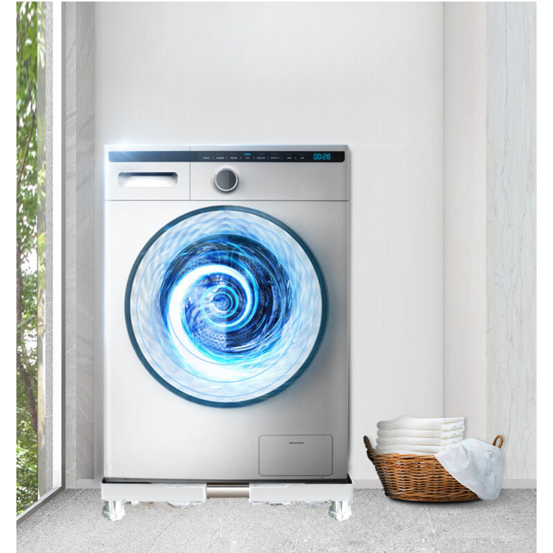 Livista® - Verstelbare Wasmachinestandaard - Wit - Max.300 kg - Geschikt voor Koelkast/Wasmachine/Droger/Vrieskast - Universele Standaard