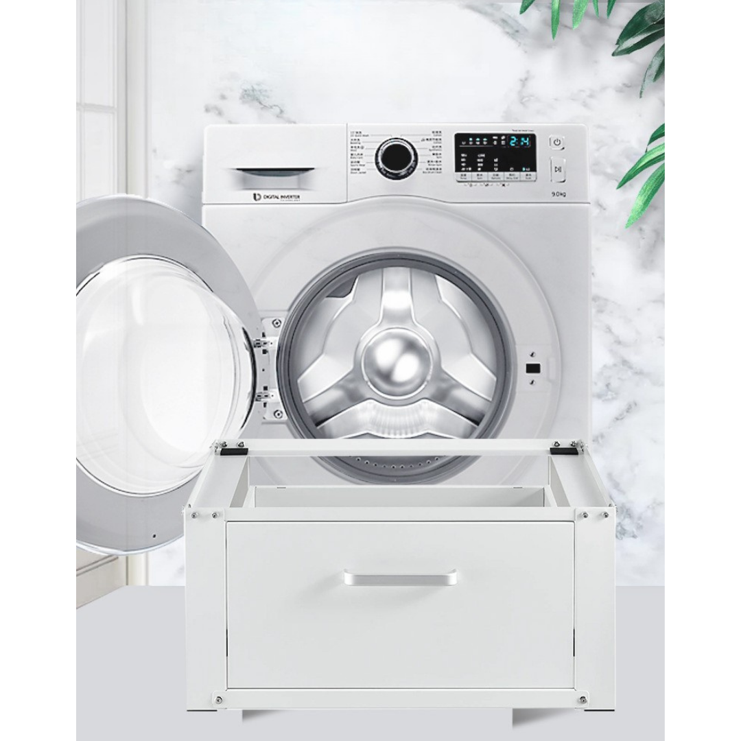 Livista Wasmachine onderkast met lades - Wasmachine kast - Opbergkast - Wasmachine onderkast - 62x57x32 cm - Wit