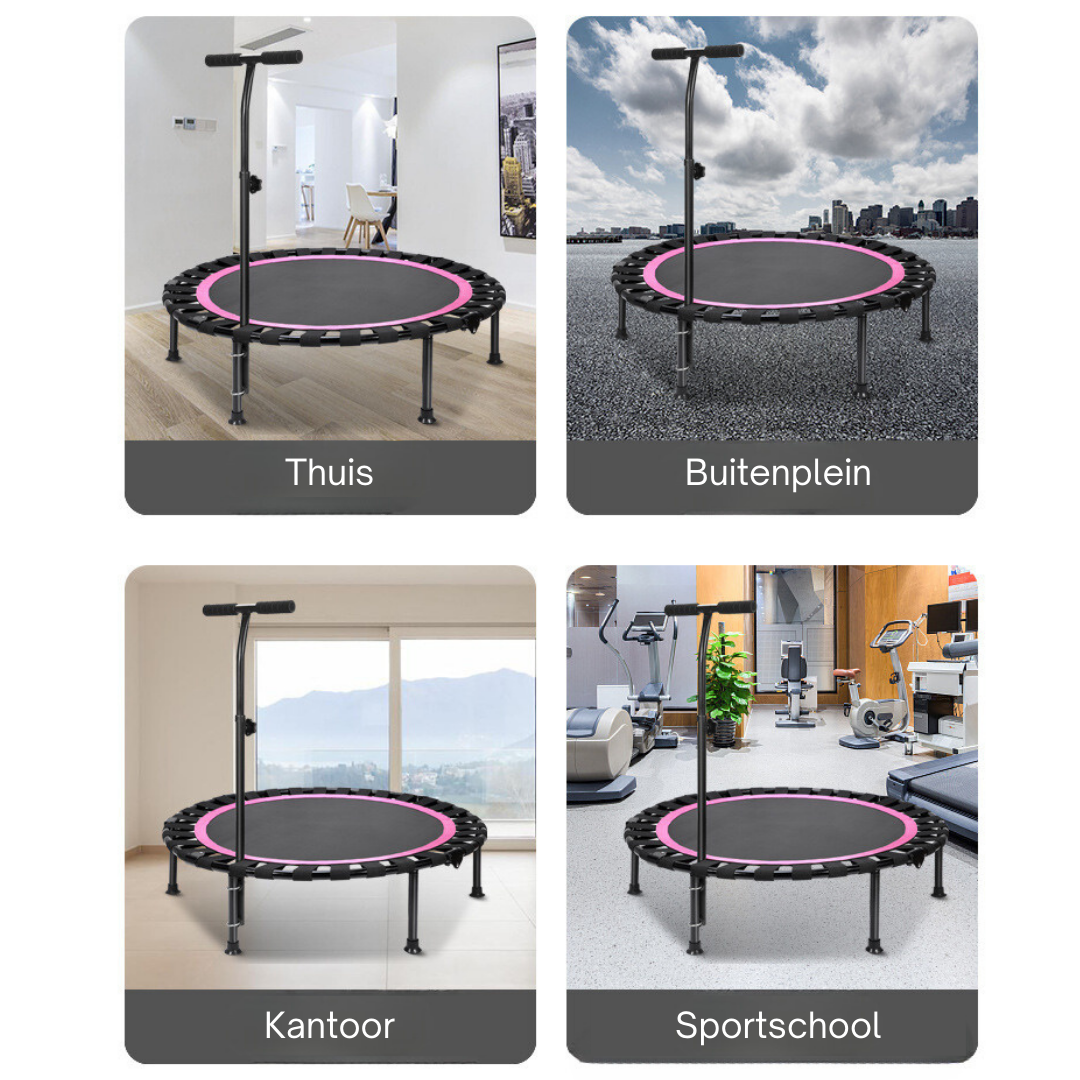 Livista® - Trampoline – Fitness en Springen – Ronde Trampoline voor Volwassenen en Kinderen – Diameter 100 cm – Max. 250 kg – Extra Stabiel