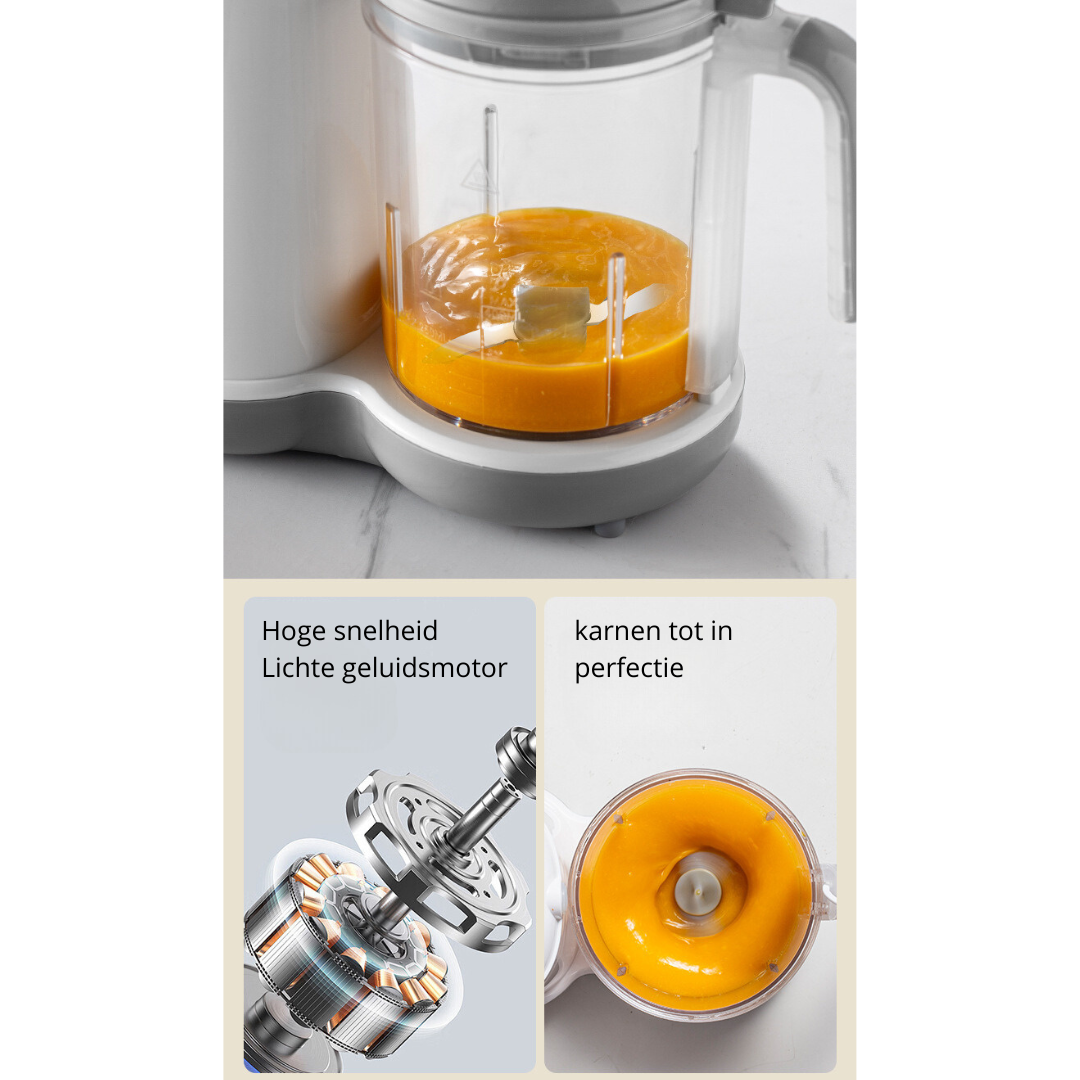Livista® - Baby Blender en Stoomkoker – Grote Capaciteit – Babyvoeding Verwerkingsmachine – Stomen, Mixen en Verwarmen – Voor Gezonde Babyvoeding