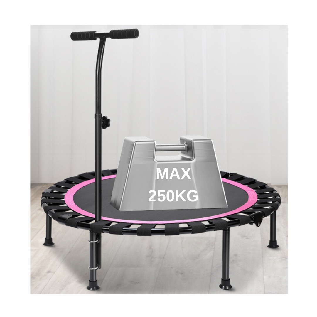 Livista® - Trampoline – Fitness en Springen – Ronde Trampoline voor Volwassenen en Kinderen – Diameter 100 cm – Max. 250 kg – Extra Stabiel