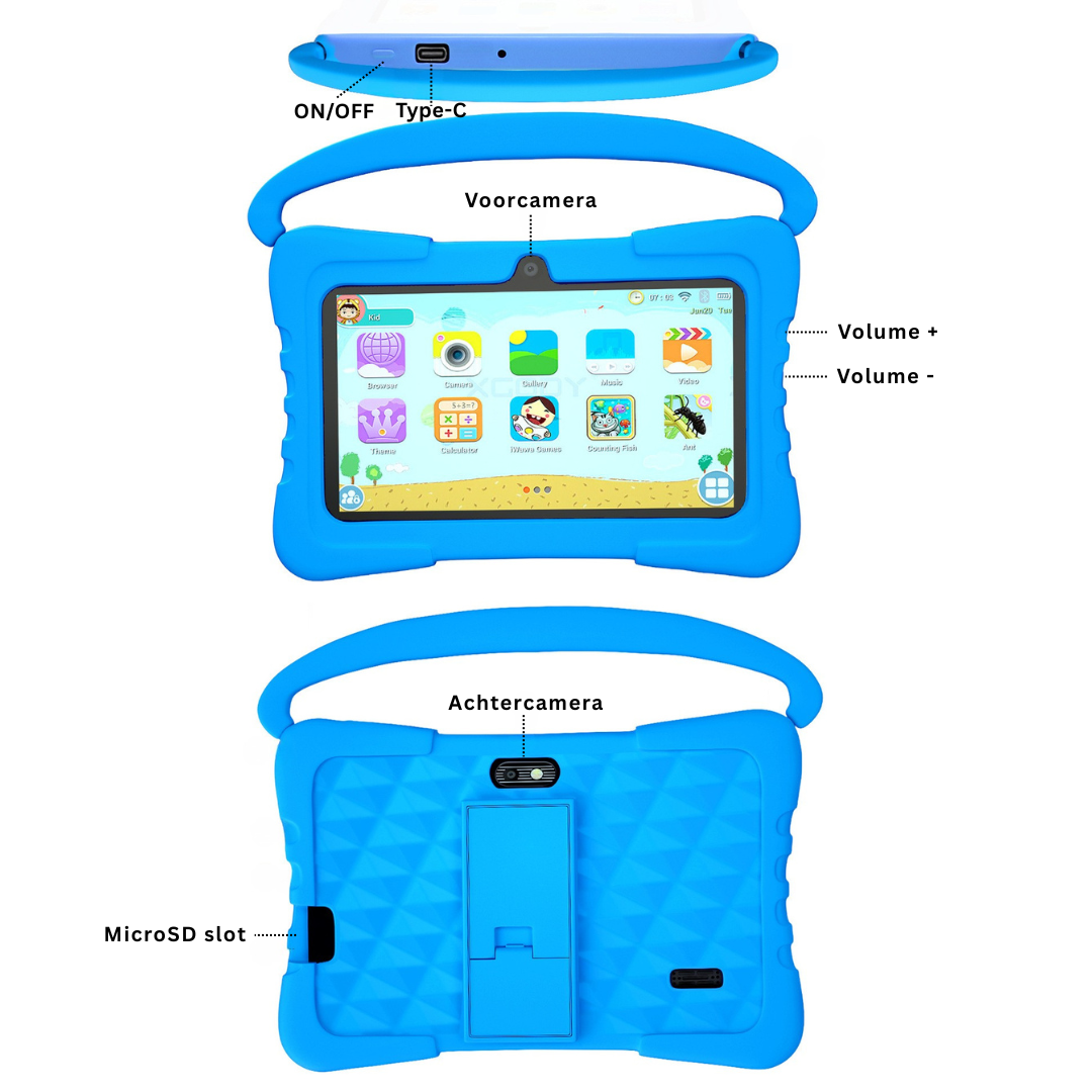 Livista Kindertablet – 32GB – 4000 mAh Batterij – 7 Inch – Educatieve Spelletjes – Ouderlijk Toezicht