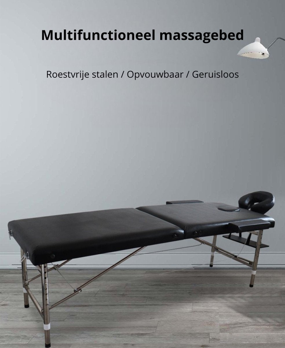 Livista® Multifunctionele Massagetafel - Opvouwbaar - Hoogwaardig Schuim - Verstelbare Hoogte (8 standen) - Draagvermogen 250KG - Inclusief Opbergtas