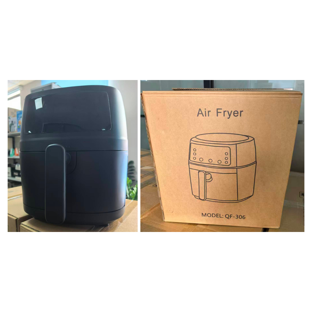 Livista Airfryer XXL – 6L – 8 Programma’s – LCD Touchscreen – PFAS-vrij – 1400W – Zwart