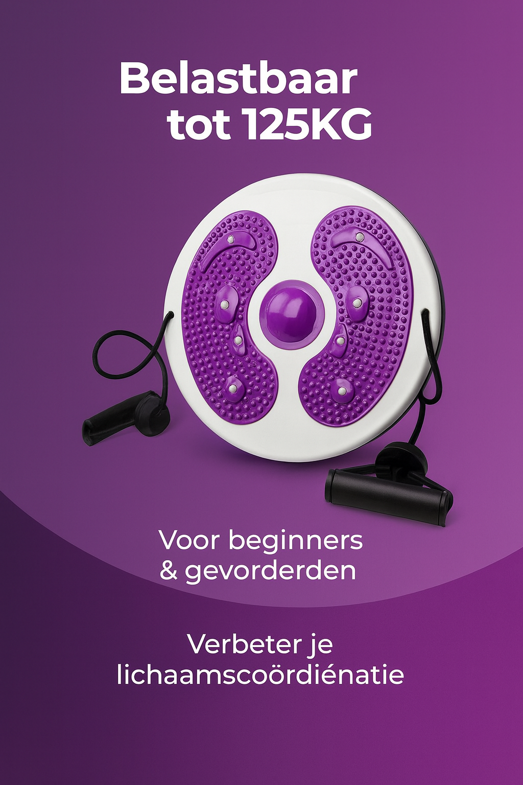 Livista Twister Disc – Balansbord – Twister Fitness – Cardio Twister Disc Core Waist – Balance Board – Twister Fitpro – Buikspiertrainer – Paars