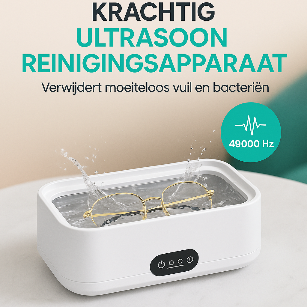 Livista Ultrasoon Reiniger - XXL 640ml - Ultrasoonreinigers - Brillenbad - Ultrasoon Reiniger voor Brillen - Brillenreiniger - Sieraden Reiniger - Grootste Inhoud in Klasse