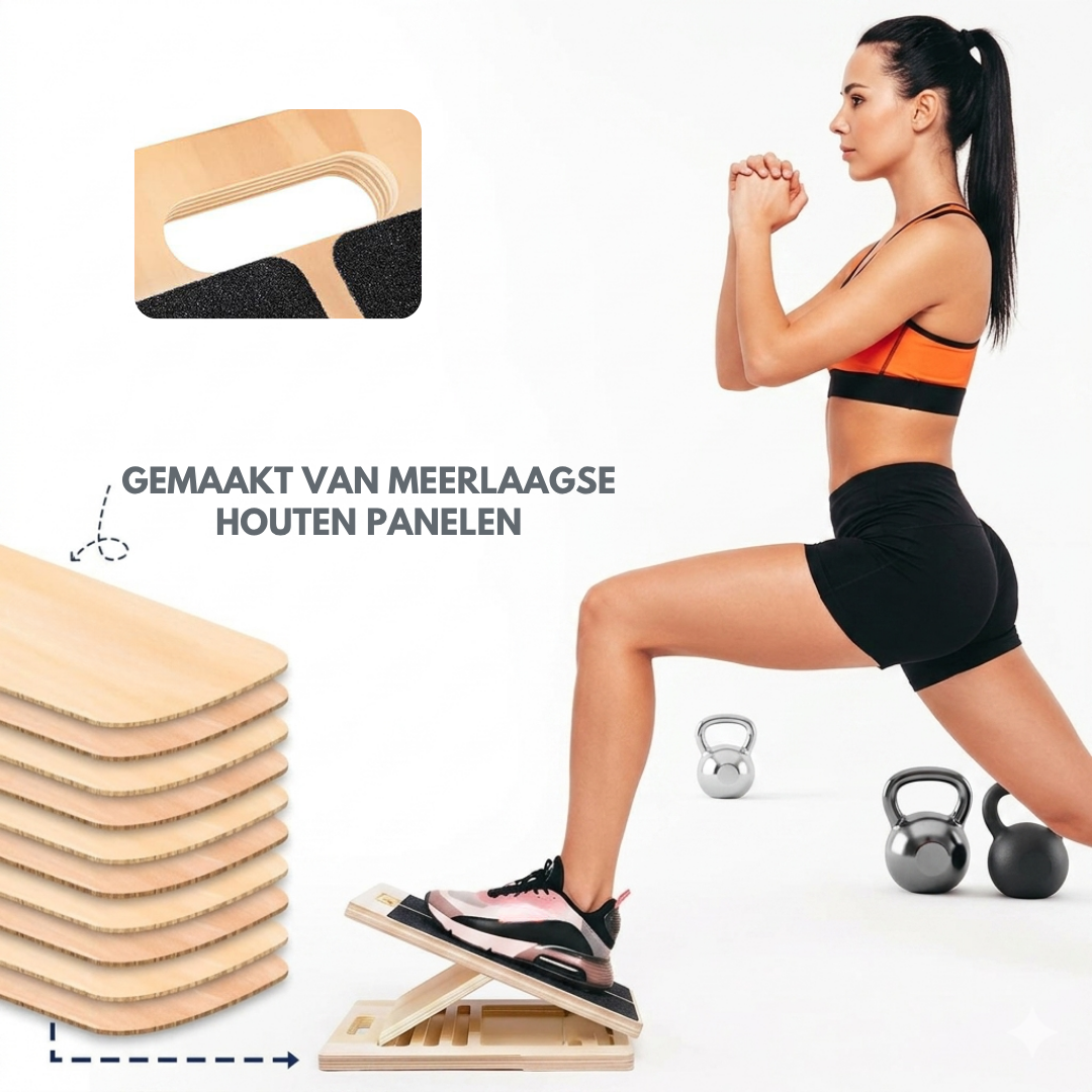 Livista Stretch Board – Verstelbare Slant Board – 5 Hoeken – voor Kuiten, Achillespees & Mobiliteit – Antislip Design