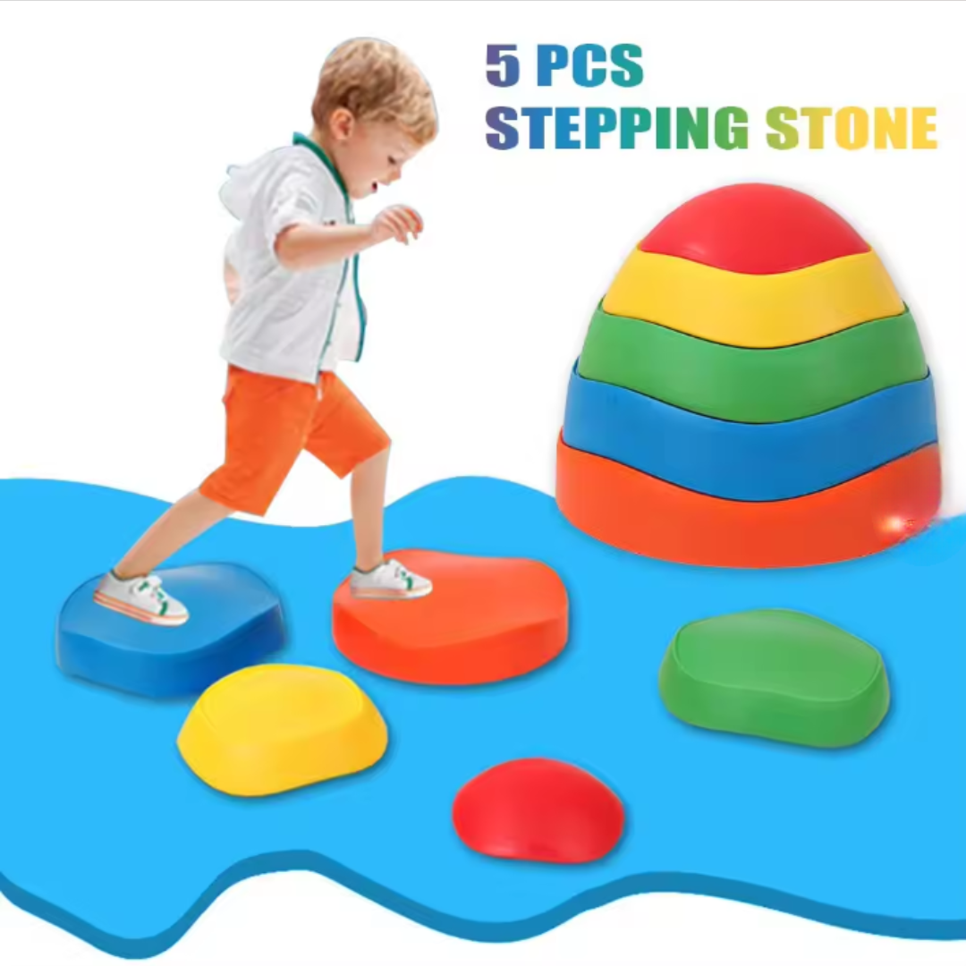 Livista Stapelstenen - Stapstenen - Rivierstenen - Voor Kinderen - Stepping Stones - Balansstenen - Balansspeelgoed - Heuveltoppen - Educatief/Montessori Speelgoed - Evenwicht