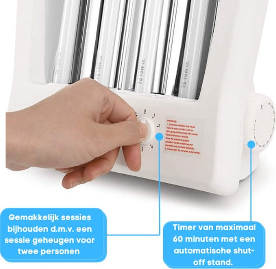 Livista - Gezichtsbruiner - Inclusief garantie! - Zonnebank - UV Lamp - Geschikt voor thuis gebruik - Inclusief beschermende bril - Verschillende standen - Zonnelamp - Zonnebruiner - Supper Tanning