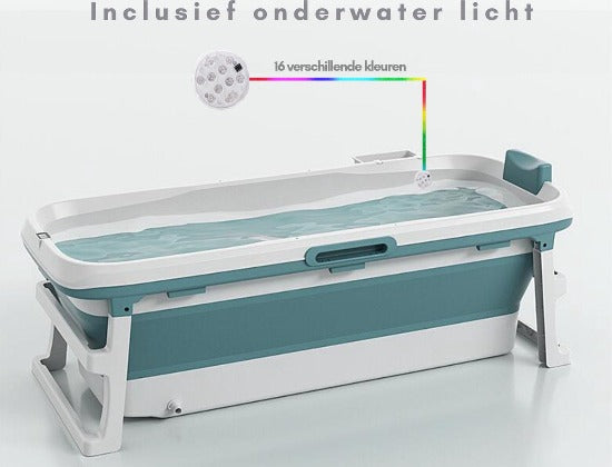 Livista Opvouwbaar Bad XL (Blauw) - Inclusief Thermometer & Onderwater LED Lichten