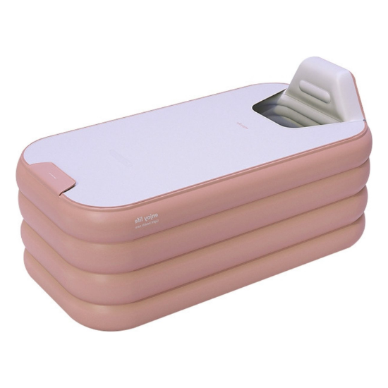 Livista® Premium - Luxe Opblaasbaar Bad - Roze - Inclusief Air-Pomp - 1.6 Meter - Opblaasbaar ligbad - Opblaasbare badkuip - Zitbad