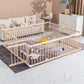 Livista Grondbox baby - Inklapbare box - Speelbox - Playpen baby - Babypark - Kruipbox – Kinderbox – Baby box – Witte Connectoren - Slim Kliksysteem - Hout - 190x190x61 CM