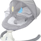 Livista® - Elektrische Baby Schommelstoel – Afstandsbediening – 3 Verstelbare Snelheden – Comfortabel en Stijlvol – Grijs – Met Zonnescherm – Afneembare en Wasbare Bekleding