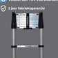 Truskore® Telescopische ladder 2.6 meter - Aluminium - Professionele Vouwladder - Telescoop ladder - Stevig & Vertrouwd - Soft Close - Volgens EU en NL veiligheidsnormen
