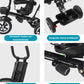 Livista® Tricycle 2-in-1 - Geschikt voor Kinderen van 12 maanden tot 6 jaar - Verstelbare Zitplaats - Duwstang - Verstelbare Zonnescherm - Veiligheidsriemen - Lederen Zitplaats - Duurzame Wielen - Opvouwbaar - Zwart