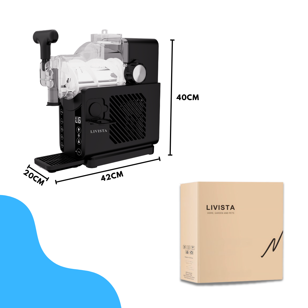 Livista Slushmachine – Slush & Frozen Drink Maker – 5 Programma’s – 20 Min Snel Bevriezen – Smart Touchscreen – Auto Clean – Zonder IJs – Freeze & Stir Technologie – Zwart
