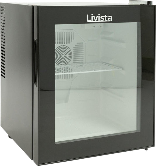 Livista Mini Koelkast - Thermo-elektrisch - 42 Liter - glazen deur - Zwart