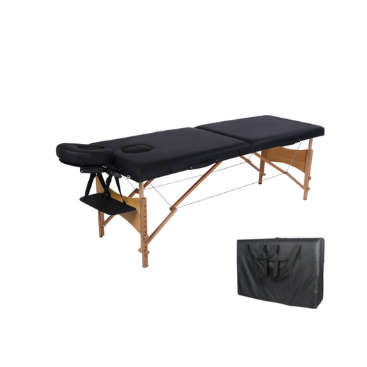 Livista® Multifunctioneel Massagetafel - Opvouwbaar - Poten van beukenhout - Hoogwaardig schuim - In hoogte verstelbaar (62-83 cm) - Draagvermogen 250 kg - Schoonheidsbed - Inclusief opbergtas