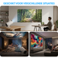 Livista Smart Mini Beamer – 4K Ondersteuning – Android 13 – WiFi 6 & Bluetooth 5.0 – Auto Keystone – Draagbare HD Projector – Voor Thuisbioscoop, Gaming & Presentaties – Geschikt voor IOS en Android – Wit