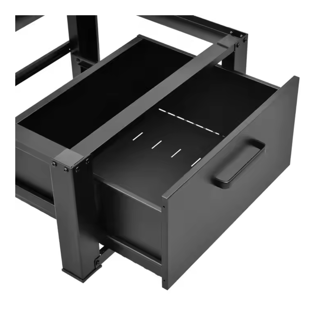 Livista Wasmachine onderkast met lades - Wasmachine kast - Opbergkast - Wasmachine onderkast - 63x54x31 cm - Zwart