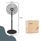 Livista Statiefventilator - Met Afstandsbediening - Staande Ventilator - 112 cm Hoog - 8 Snelheden - Timer - 90° Oscillerend - 40° Kantelbaar - Zwart
