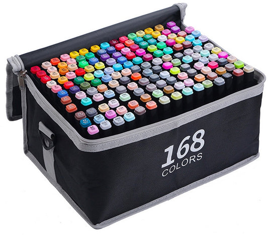 Twinmarkers 168 stuks voor volwassenen - Alcohol markers - Stiften - Markeerstiften - Livista