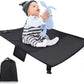 Livista® Baby Reishangmat – Multifunctioneel Stoelverlengstuk voor Onderweg – Comfortabel Babybed voor Vliegtuig, Trein en Auto – Waterbestendig en Wasbaar – Afmetingen 79x44cm – Zwart