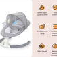Livista® - Elektrische Baby Schommelstoel – Afstandsbediening – 3 Verstelbare Snelheden – Comfortabel en Stijlvol – Grijs – Met Zonnescherm – Afneembare en Wasbare Bekleding