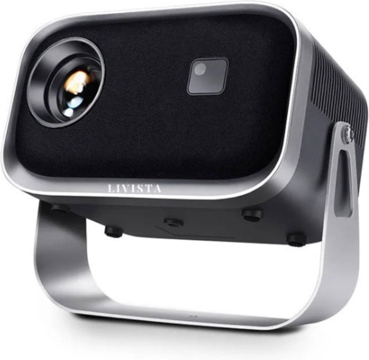 Livista Smart Beamer 4K - Bluetooth - Wifi - Android - Airplay - Projector Scherm - Mini Beamer - Home cinema - Draagbaar - Grijs