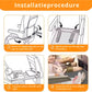 Livista® Baby Reishangmat – Multifunctioneel Stoelverlengstuk voor Onderweg – Comfortabel Babybed voor Vliegtuig, Trein en Auto – Waterbestendig en Wasbaar – Afmetingen 79x44cm – Zwart