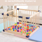 Livista Grondbox baby - Inklapbare box - Speelbox - Playpen baby - Babypark - Kruipbox – Kinderbox – Baby box – Blauwe Connectoren - Slim Kliksysteem - Hout - 170x170x61 CM
