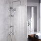 Livista® - Douche Set - Regendouche en Handdouche - Verstelbare Hoogte 75-105 cm - Vierkant Design - Electroplated Zilverkleurige Afwerking - Duurzame Messing Omsteller voor Badkamer