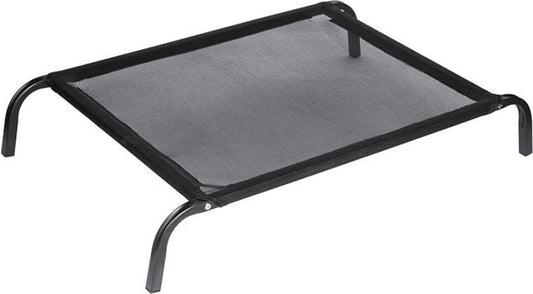 Livista® Vierseizoenen Huisdierbed - Afneembaar en Wasbaar - Verhoogd en Vochtbestendig - Geschikt voor Grote Honden - Maximale Draagkracht 100 kg - Afmetingen 122x70 cm - Zwart