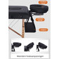 Livista® Multifunctioneel Massagetafel - Opvouwbaar - Poten van beukenhout - Hoogwaardig schuim - In hoogte verstelbaar (62-83 cm) - Draagvermogen 250 kg - Schoonheidsbed - Inclusief opbergtas