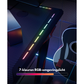 Livista® RGB Gaming Bureau L-vormig – 160×100×73 cm – Touch Control LED Verlichting – Ergonomisch Hoekbureau – Carbon Fiber Afwerking – Kabelmanagement, Bekerhouder & Headset Haak – Zwart
