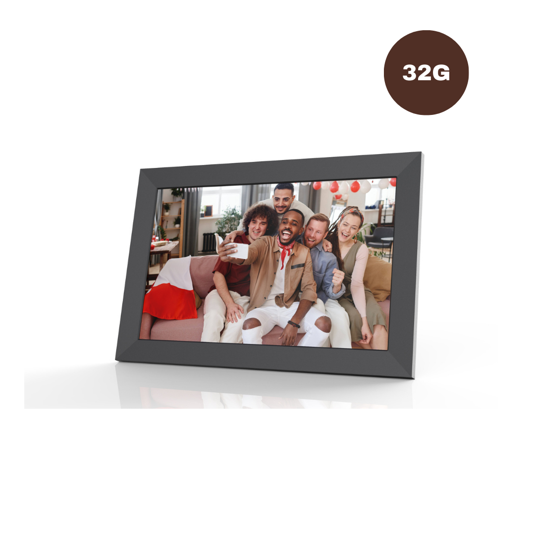 Livista Digitale Fotolijst – 32GB Geheugen – 10.1 inch – Frameo App –HD+ IPS Touchscreen – WiFi Fotokader – Zwart